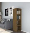 vidaXL Book Cabinet/Room Divider Honey Brown 40x35x135 cm Solid Pinewood