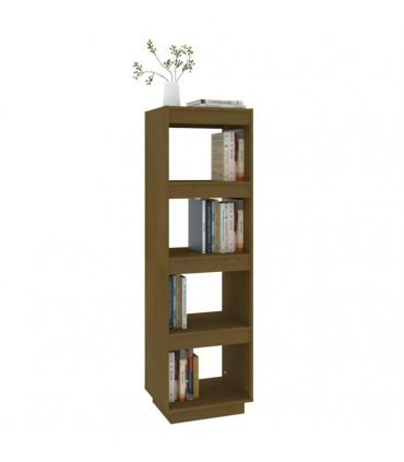 vidaXL Book Cabinet/Room Divider Honey Brown 40x35x135 cm Solid Pinewood