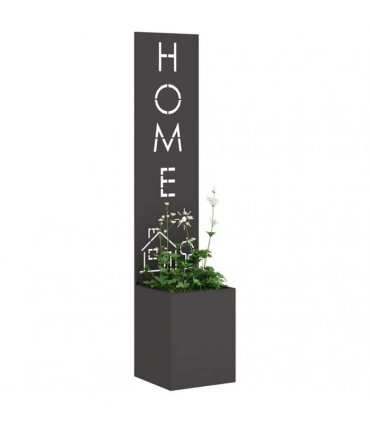 vidaXL Garden Privacy Screen Black 32 x 32 x 150 cm Cold-rolled steel