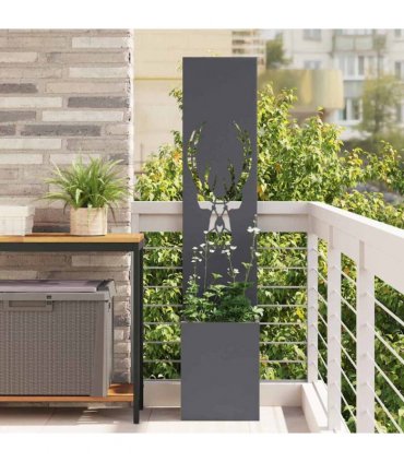 vidaXL Garden Privacy Screen Animal Print Anthracite 32 x 32 x 150 cm