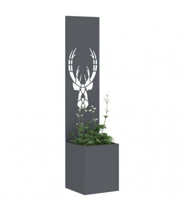 vidaXL Garden Privacy Screen Animal Print Anthracite 32 x 32 x 150 cm