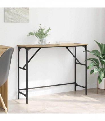 vidaXL Console Table Artisan Oak 100 x 32 x 75 cm Engineered Wood