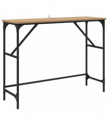 vidaXL Console Table Artisan Oak 100 x 32 x 75 cm Engineered Wood