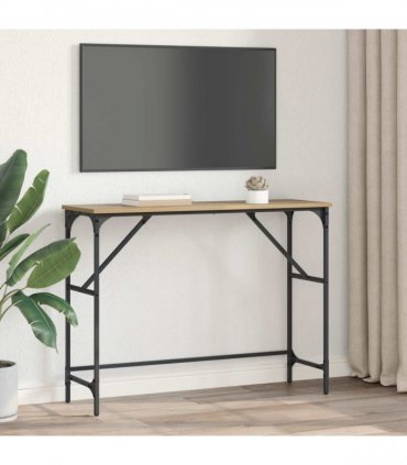 vidaXL Console Table Artisan Oak 100 x 32 x 75 cm Engineered Wood