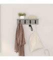 vidaXL Wall-Mounted Coat Rack Grey Sonoma 40 x 10.5 x 10.5 cm