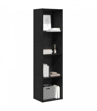 vidaXL Bookshelf Black Oak 40 x 30 x 152 cm Engineered Wood