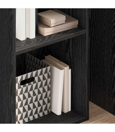vidaXL Bookshelf Black Oak 40 x 30 x 152 cm Engineered Wood