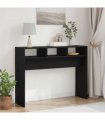 vidaXL Console Table Black oak 105 x 30 x 80 cm Engineered wood