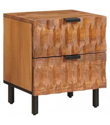 vidaXL Bedside Cabinet Brown 40 x 33 x 46 cm Solid Mango Wood