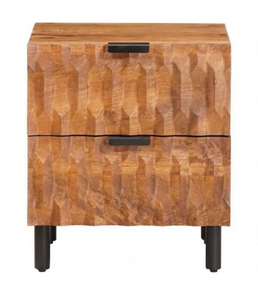 vidaXL Bedside Cabinet Brown 40 x 33 x 46 cm Solid Mango Wood