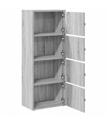 vidaXL Bookcase Grey Sonoma 40x24x102 cm Engineered Wood