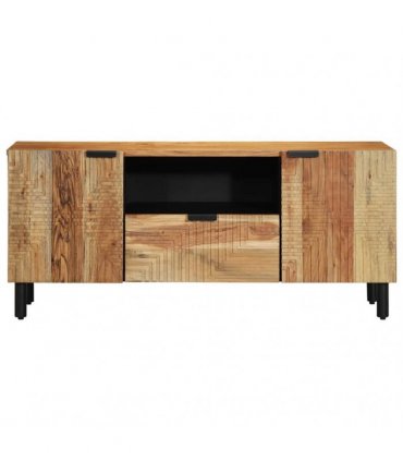 vidaXL TV Cabinet with Drawer Brown 105 x 33 x 46 cm Solid Mango Wood
