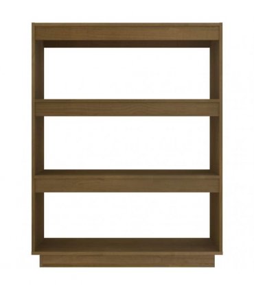 vidaXL Book Cabinet/Room Divider Honey Brown 80x35x103 cm Solid Pinewood