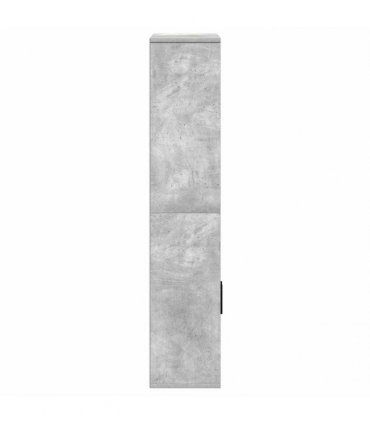 vidaXL Bookcase Concrete Grey 60x24x120 cm Engineered Wood