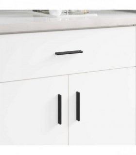 vidaXL Handle 973 pcs Black 106 x 7.4 x 15.5 mm Aluminium