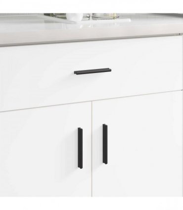 vidaXL Handle 973 pcs Black 106 x 7.4 x 15.5 mm Aluminium