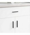 vidaXL Handle 973 pcs Black 106 x 7.4 x 15.5 mm Aluminium