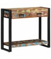 vidaXL Console Table Multicolour 90 x 33 x 75 cm Solid Reclaim Wood