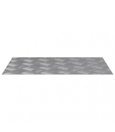 vidaXL Stair Tread Rectangular 2 pcs Silver 60 x 40 cm Aluminium