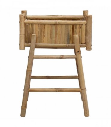 vidaXL Garden Planter with Holder Natural 50 x 38 x 74 cm Bamboo