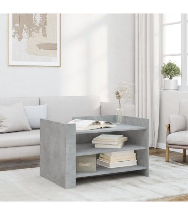 vidaXL Coffee Table Concrete Grey 80x50x50 cm Engineered Wood