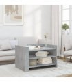 vidaXL Coffee Table Concrete Grey 80x50x50 cm Engineered Wood