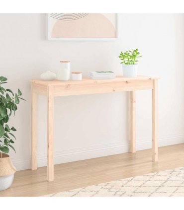 vidaXL Console Table 110x40x75 cm Solid Wood Pine