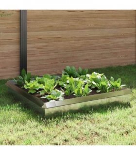vidaXL Snail Fences 8 pcs Silver Stainless Steel