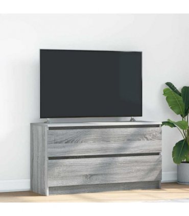 vidaXL TV Cabinet Grey Sonoma 100x35x54 cm Engineered Wood