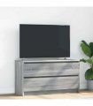 vidaXL TV Cabinet Grey Sonoma 100x35x54 cm Engineered Wood
