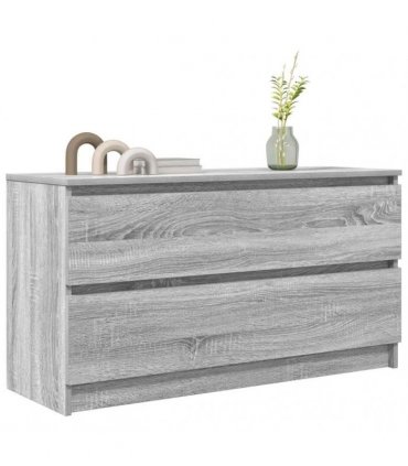 vidaXL TV Cabinet Grey Sonoma 100x35x54 cm Engineered Wood