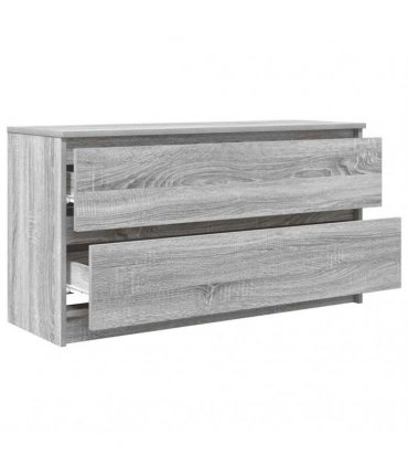 vidaXL TV Cabinet Grey Sonoma 100x35x54 cm Engineered Wood