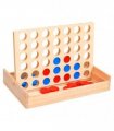 vidaXL 4 in a Row Game 24x15x4 cm Solid Wood