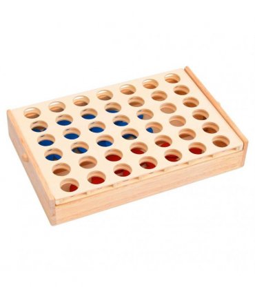 vidaXL 4 in a Row Game 24x15x4 cm Solid Wood