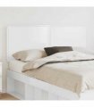 vidaXL Headboard Gloss White Engineered wood