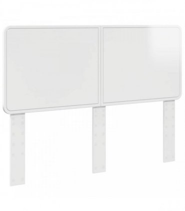 vidaXL Headboard Gloss White Engineered wood