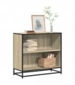 vidaXL Book Cabinet Sonoma Oak 80.5x35x76 cm Engineered Wood
