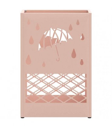 vidaXL Rain Umbrella Stand Pink 28 x 12 x 41 cm Steel