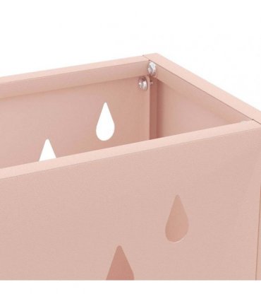vidaXL Rain Umbrella Stand Pink 28 x 12 x 41 cm Steel