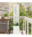 vidaXL Garden Privacy Screen White 32 x 150 cm Cold-rolled steel