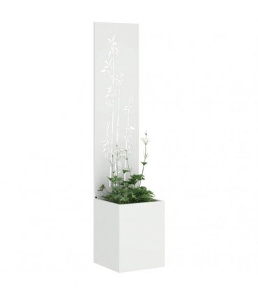 vidaXL Garden Privacy Screen White 32 x 150 cm Cold-rolled steel