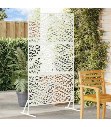 vidaXL Privacy Screen 100 x 50 x 180 cm Steel White
