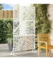 vidaXL Privacy Screen 100 x 50 x 180 cm Steel White