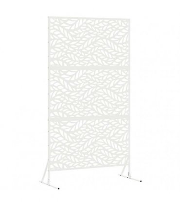 vidaXL Privacy Screen 100 x 50 x 180 cm Steel White