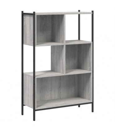 vidaXL Bookcase Grey Sonoma 72x28x109 cm Engineered Wood
