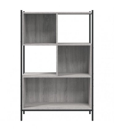 vidaXL Bookcase Grey Sonoma 72x28x109 cm Engineered Wood