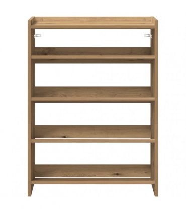 vidaXL Shoe Rack Artisan Oak 60x25x81 cm Engineered Wood