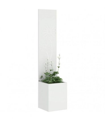 vidaXL Garden Privacy Screen White 32 x 150 cm Cold-rolled steel