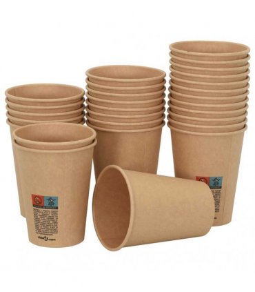 vidaXL Paper Coffee Cups 1000 pcs 12oz 300ml Brown