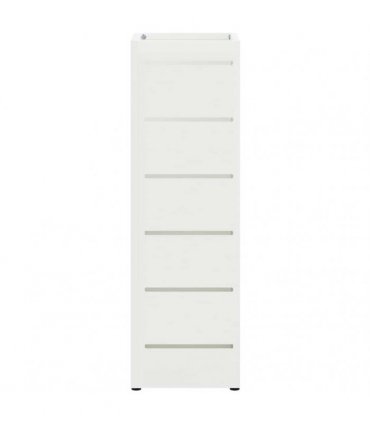 vidaXL Rain Umbrella Stand White 15.5 x 15.5 x 49 cm Steel